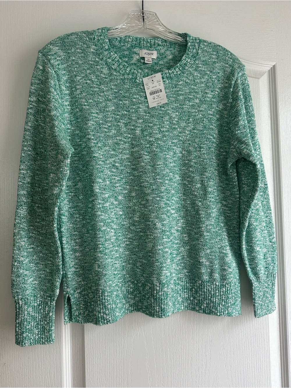 J. Crew womens Heathered Mint Green Crewneck Sweater NWT